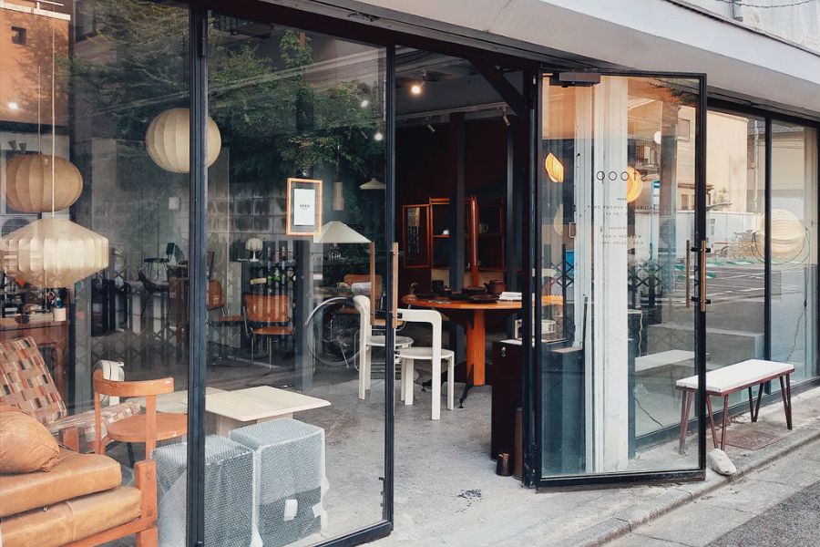 An independent shop in a converted building in the neighborhood